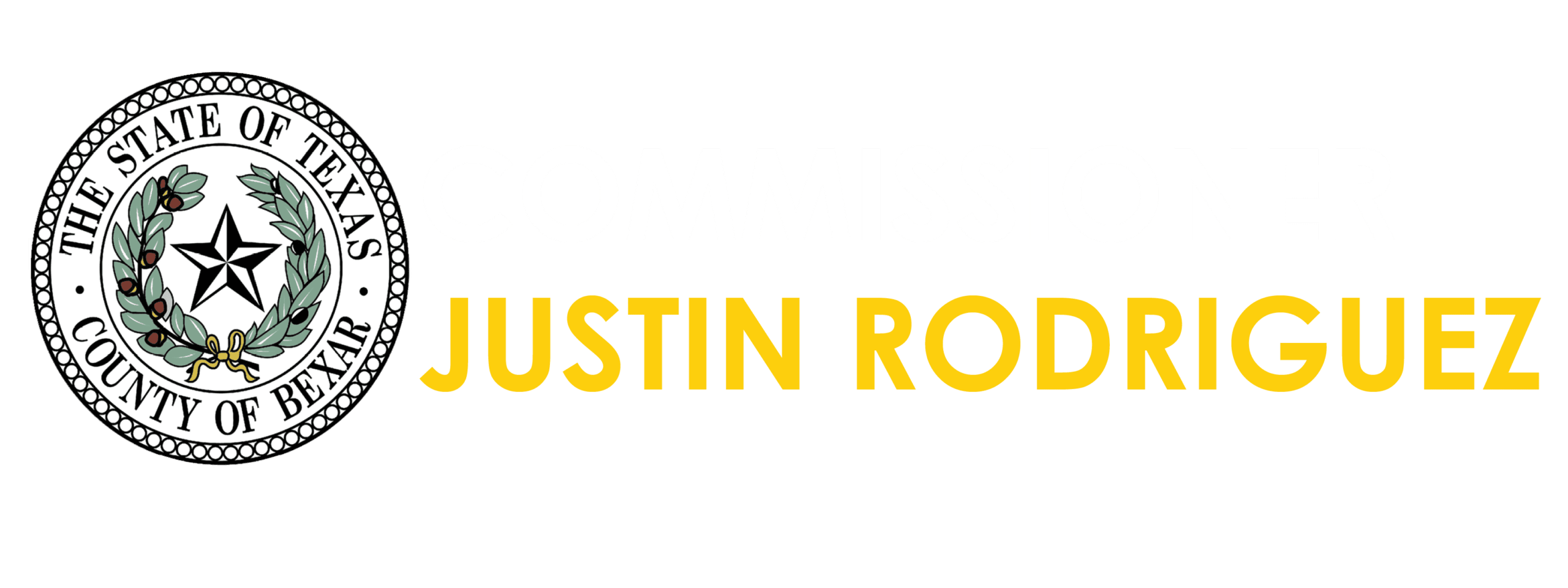 white yellow county logo